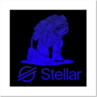 Stellar lumens coin Crypto coin Cryptocurrency Posters and Art